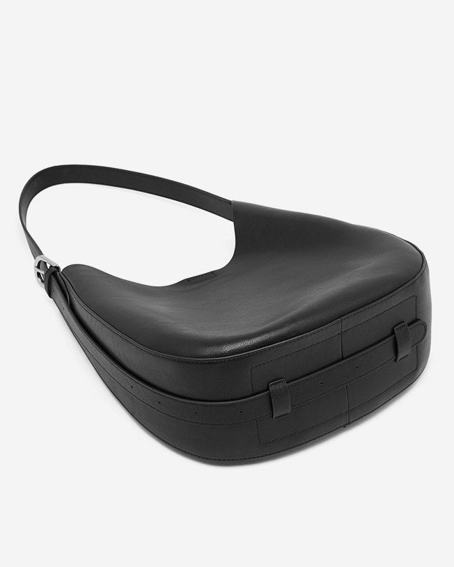 Sleek Minimalist Women's Genuine Leather Shoulder Bag