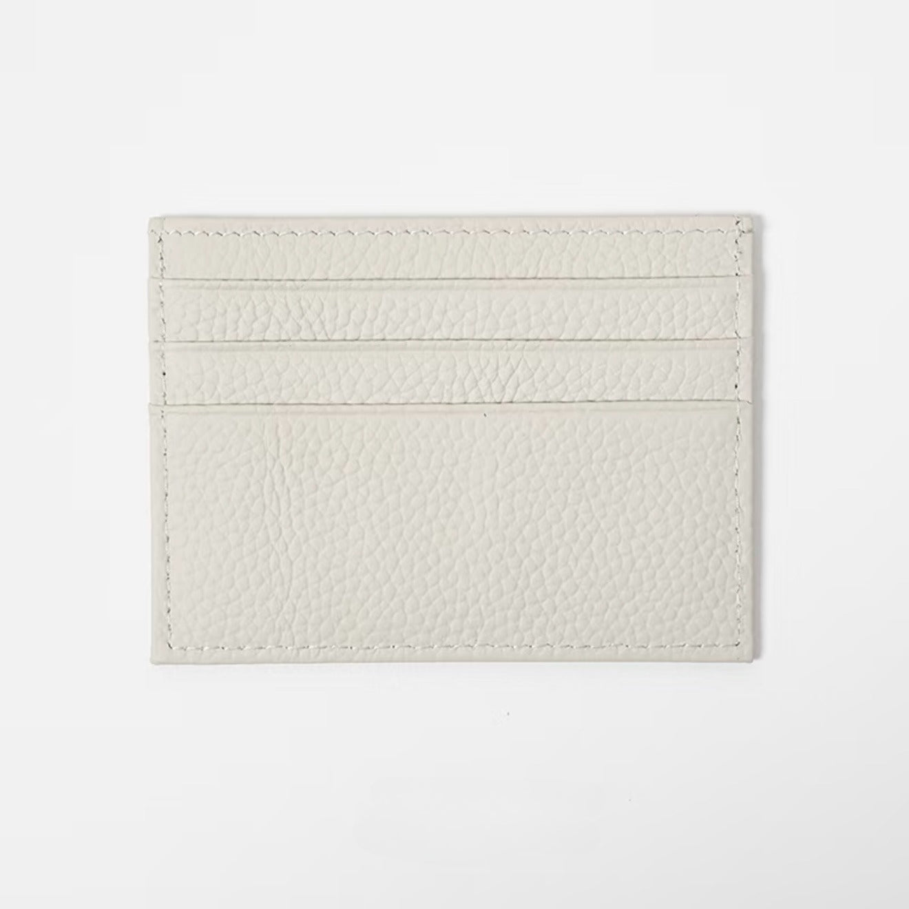 Full-Grain Leather Ultra-Thin Compact Card Case (Multi-Card Slots)