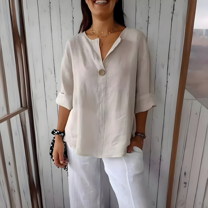 Jessa™ - Casual V-Neck Blouse