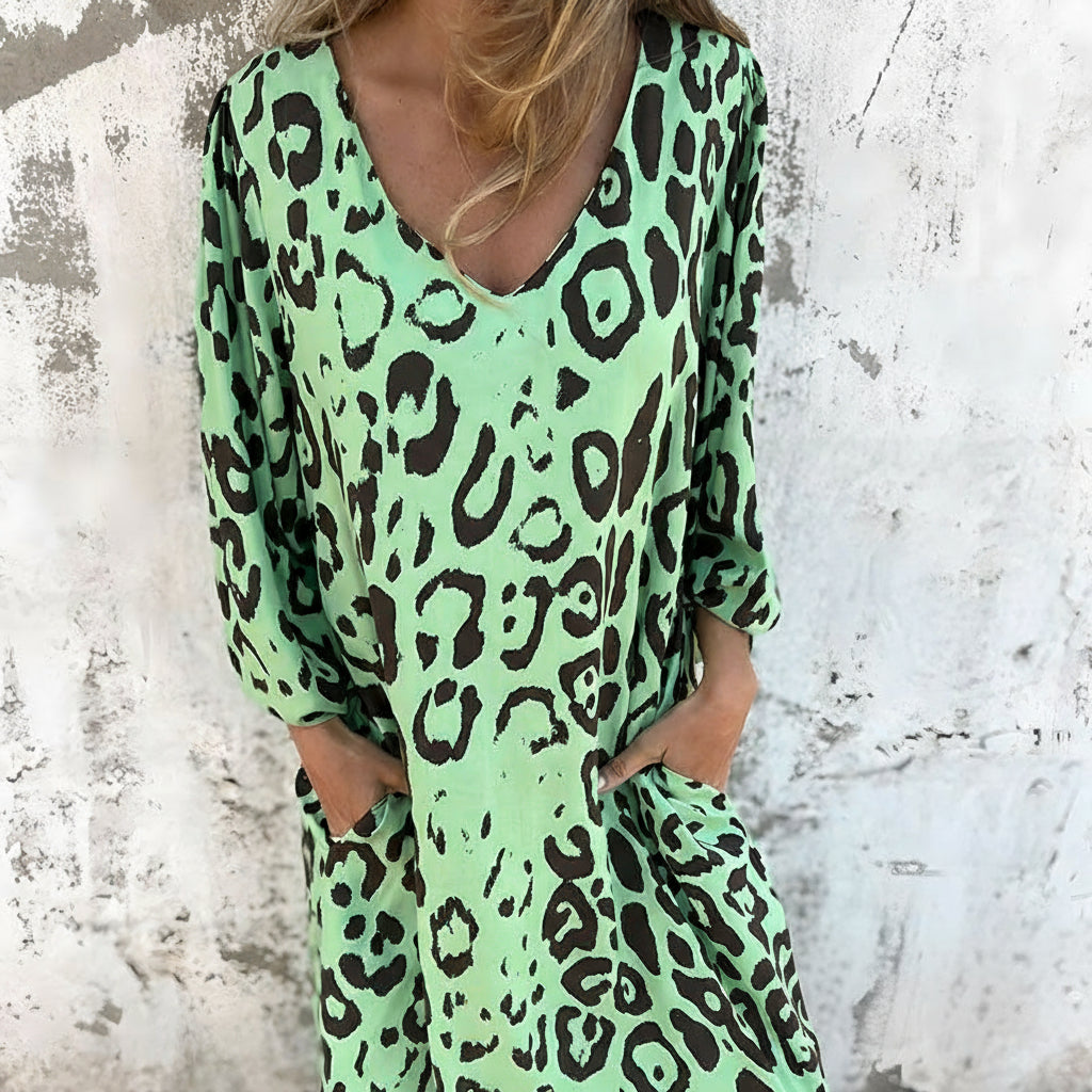Safari Chic Leopard Dress