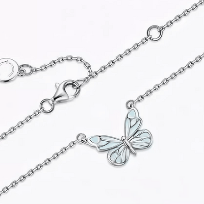 Dreamy Blue Butterfly Jewelry 2-in-1 Set