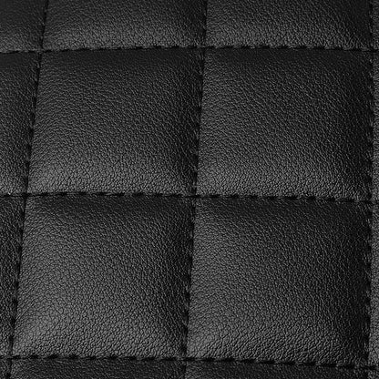 Genuine Leather Quilted Chain-Embellished Crossbody Bag