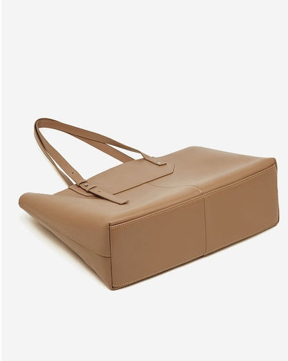 Women's Minimalist Genuine Leather Tote Bag