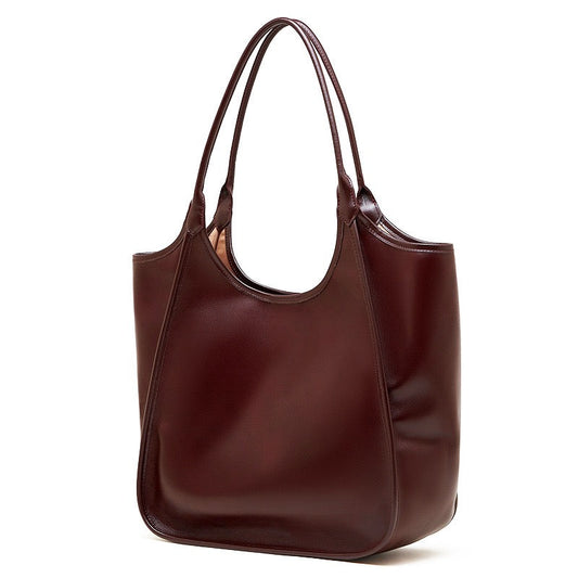 Women's Vintage Espresso Genuine Leather Tote Bag