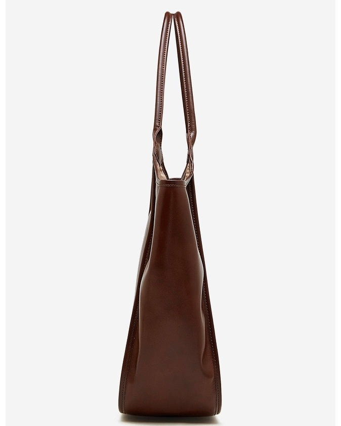 Women's Vintage Espresso Genuine Leather Tote Bag