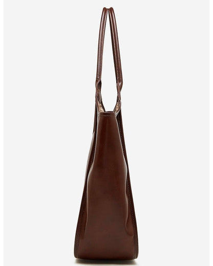 Women's Vintage Espresso Genuine Leather Tote Bag