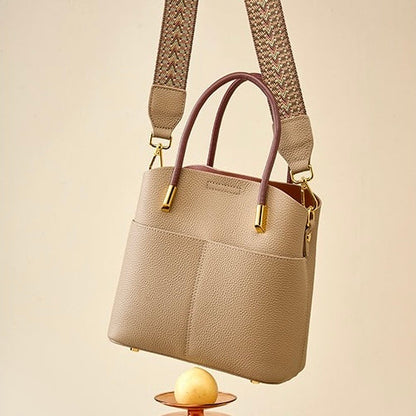 Elegant Women's Genuine Leather Ladies Crossbody Handbag
