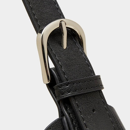 Sleek Minimalist Women's Genuine Leather Shoulder Bag