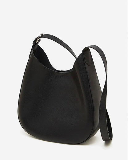 Sleek Minimalist Women's Genuine Leather Shoulder Bag