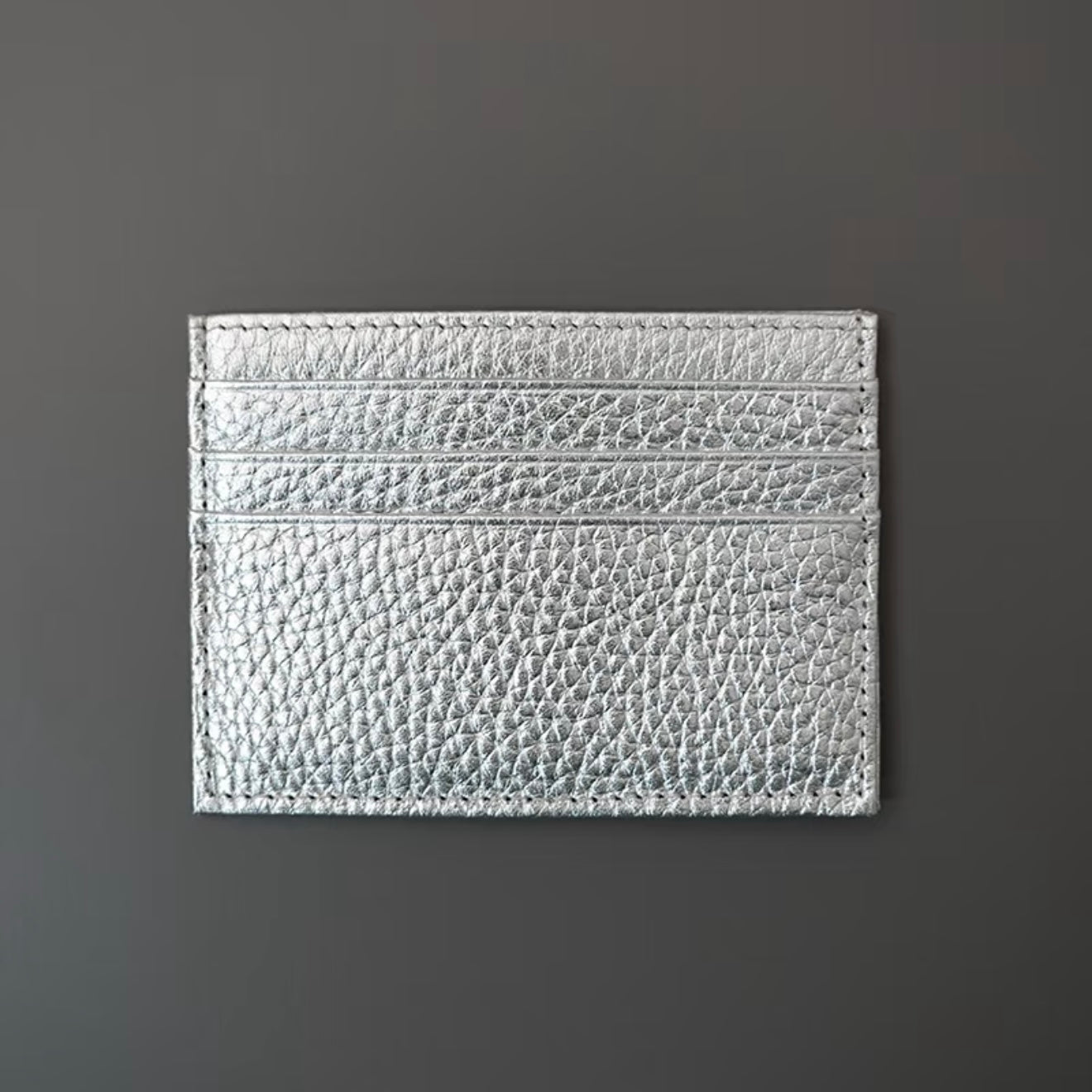 Full-Grain Leather Ultra-Thin Compact Card Case (Multi-Card Slots)