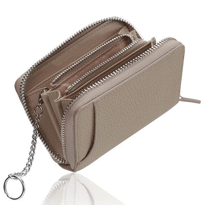 Timeless Leather Multi-Card Wallet with Cash Space