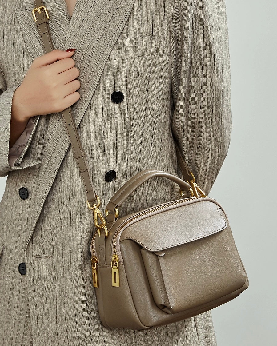 Women's Aurelia Genuine Leather Crossbody Satchel