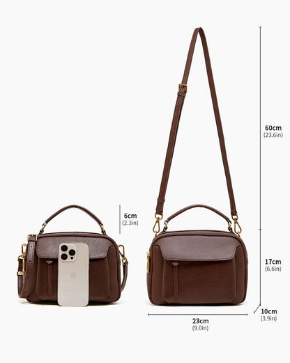 Women's Aurelia Genuine Leather Crossbody Satchel