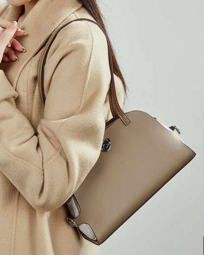 Women's Lumina Genuine Leather Dome Satchel