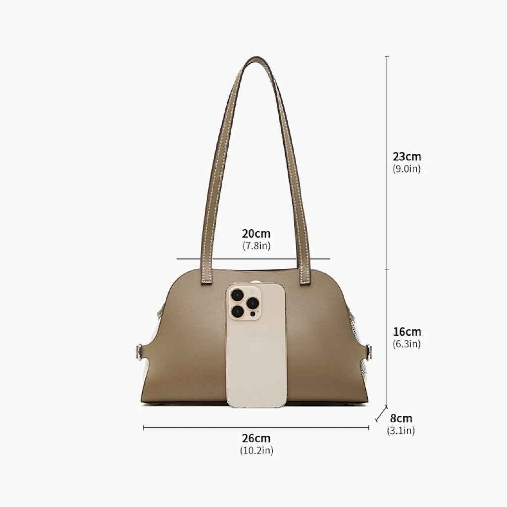 Women's Lumina Genuine Leather Dome Satchel