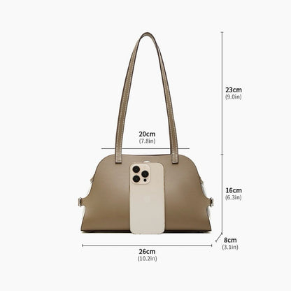 Women's Lumina Genuine Leather Dome Satchel