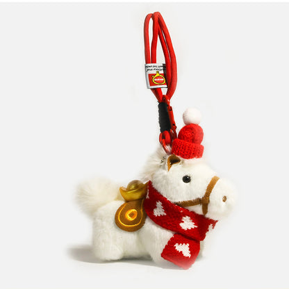 Cozy Holiday Pony Plush Charm