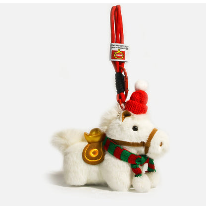 Cozy Holiday Pony Plush Charm