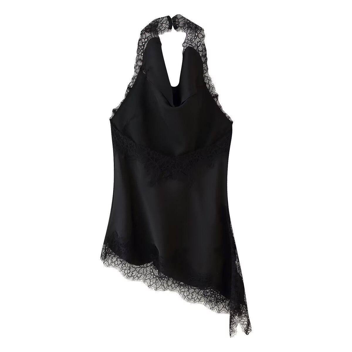 ARIA | Lace Drape Halter Top