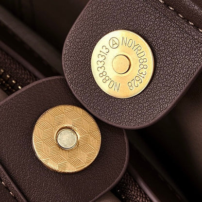 Women's Amber Suede Leather Bucket Satchel