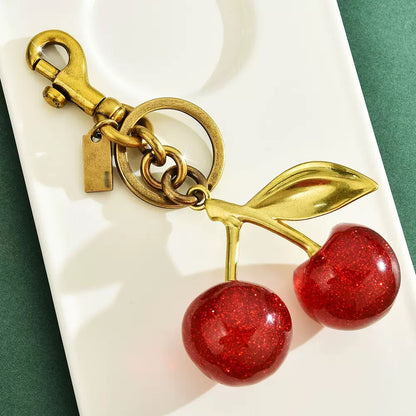 Velvet Cherry Bag Charm
