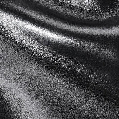 Versatile Carry Sleek Leather Chain-Strap Bucket Bag