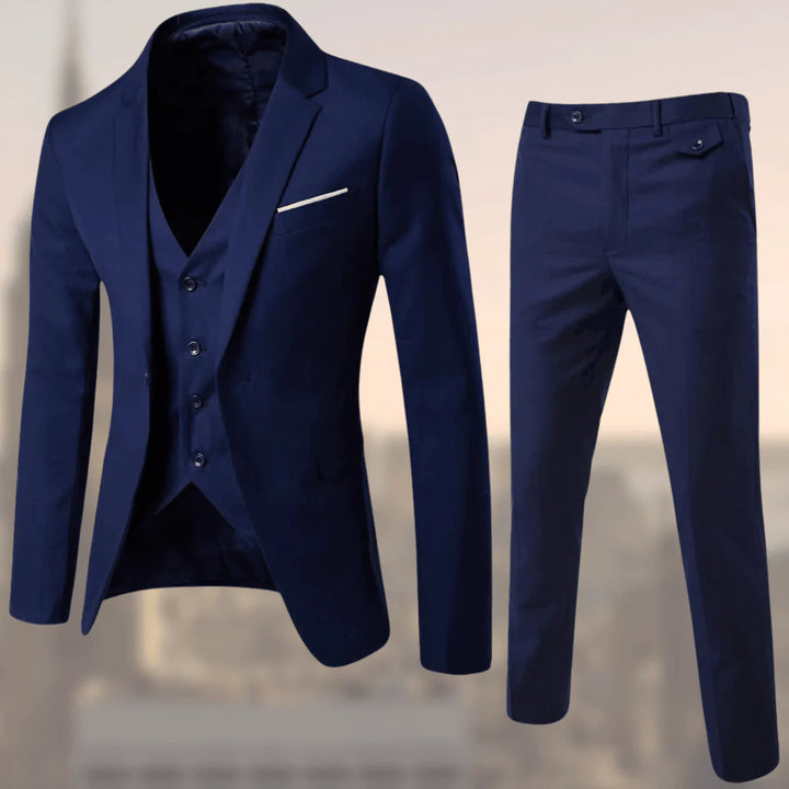 Men Elegant Two-Piece Suit Set