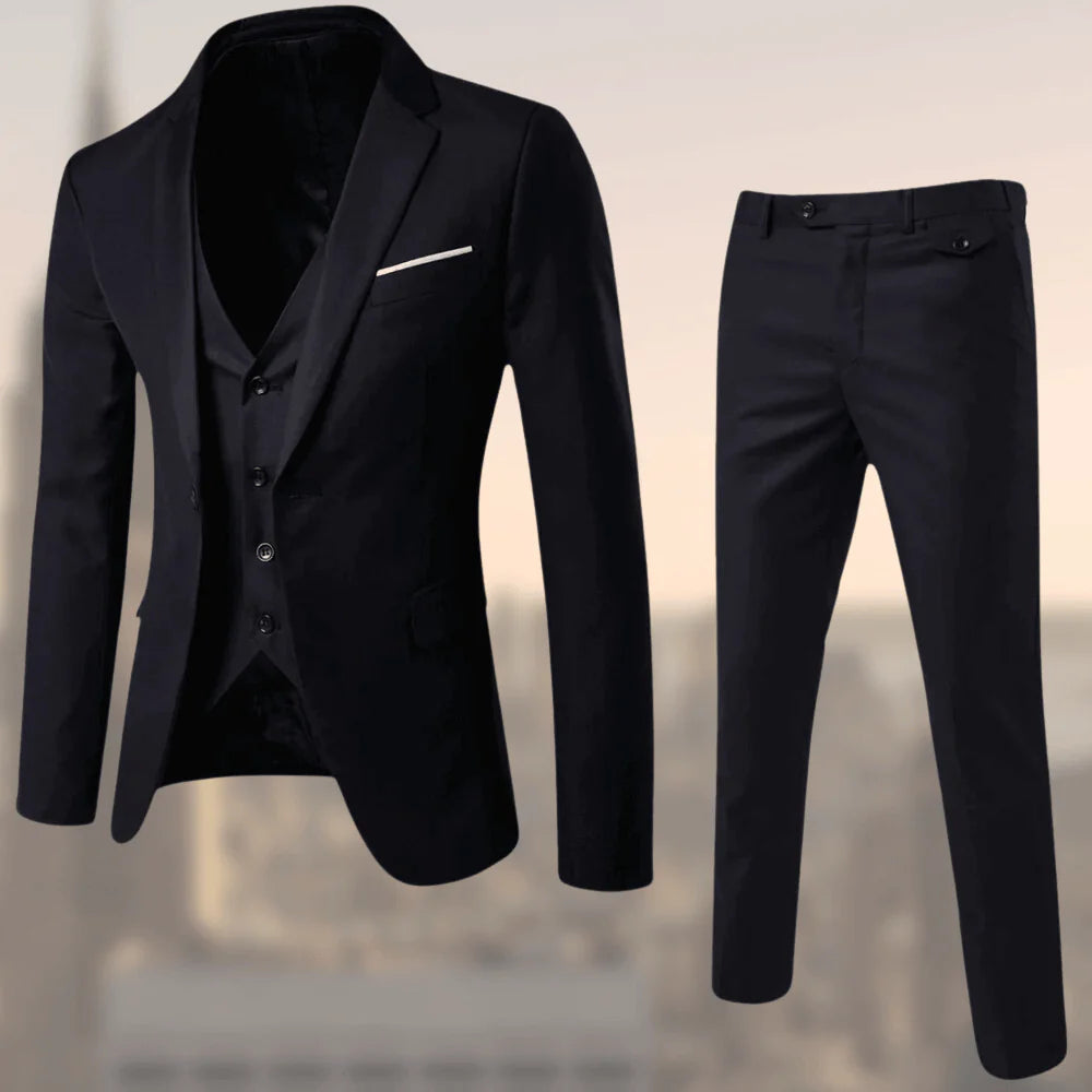 Men Elegant Two-Piece Suit Set