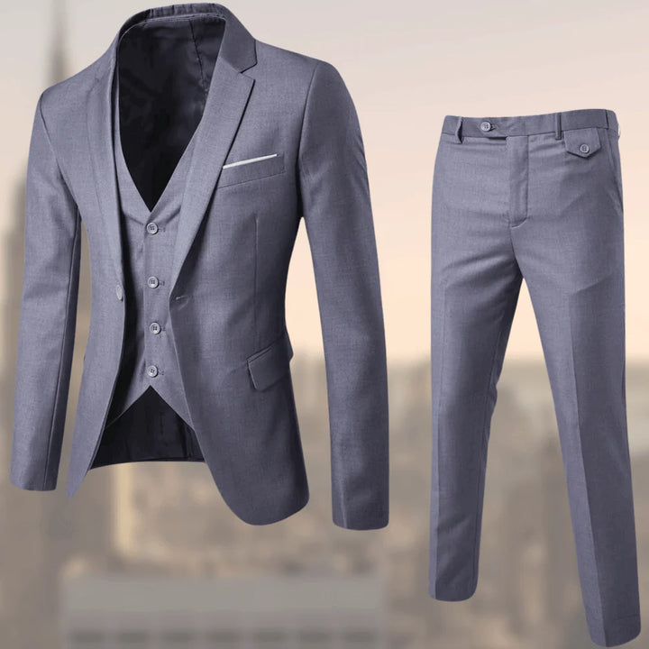 Men Elegant Two-Piece Suit Set