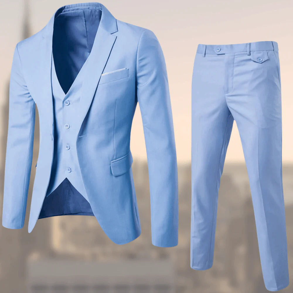 Men Elegant Two-Piece Suit Set