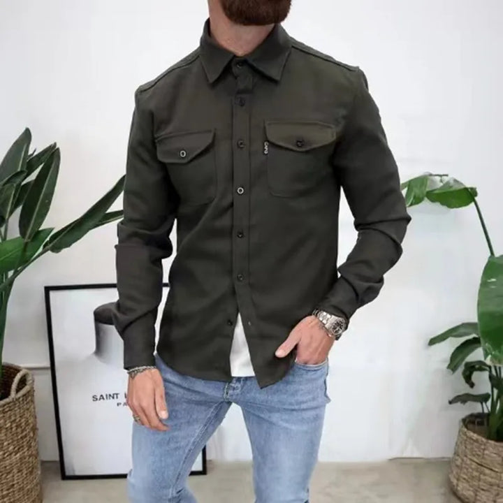 Casual Long-Sleeved Shirt Jacket