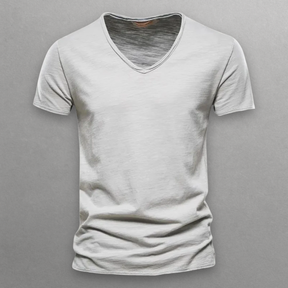 Shinari V-neck Cotton T-Shirt