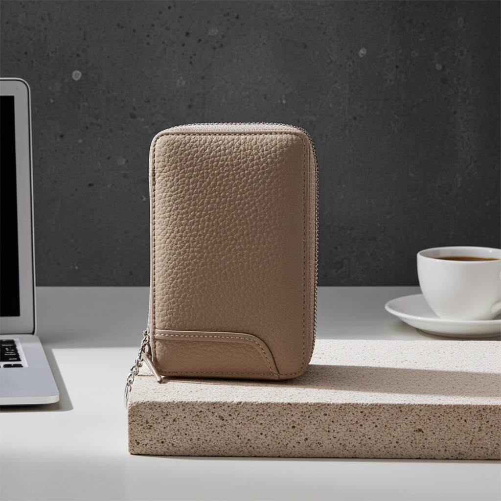 Timeless Leather Multi-Card Wallet with Cash Space